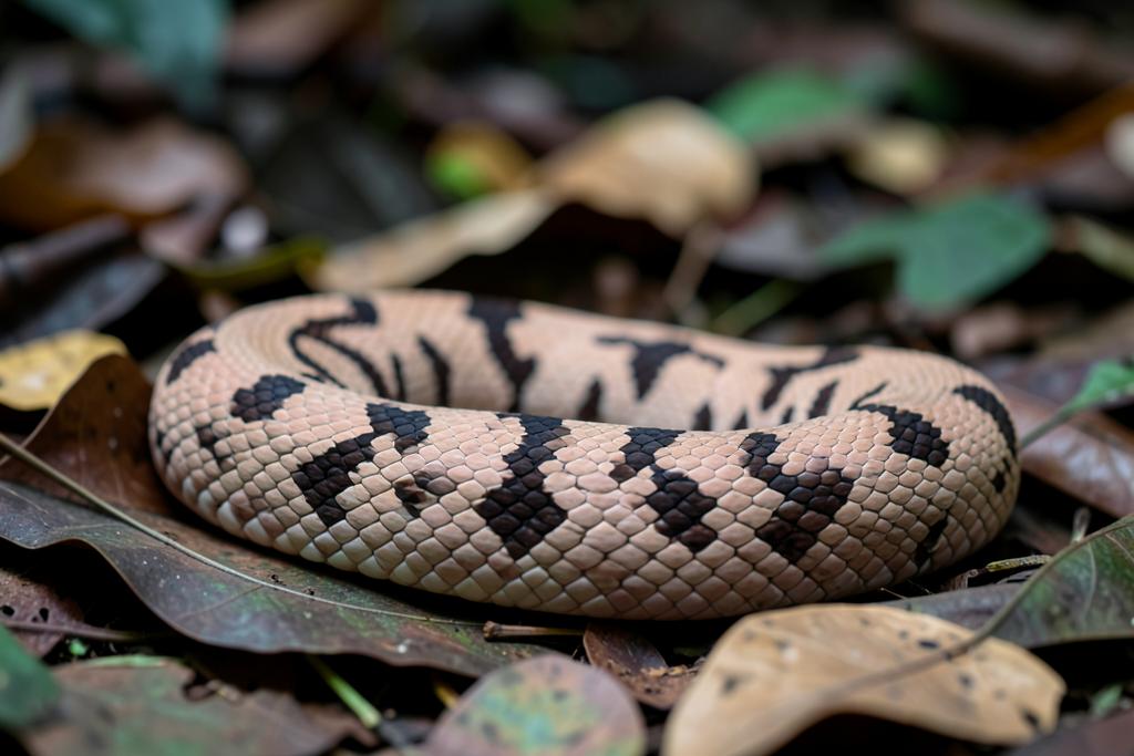 Malayan Pit Viper (Calloselasma rhodostoma) found in Phuket, Thailand