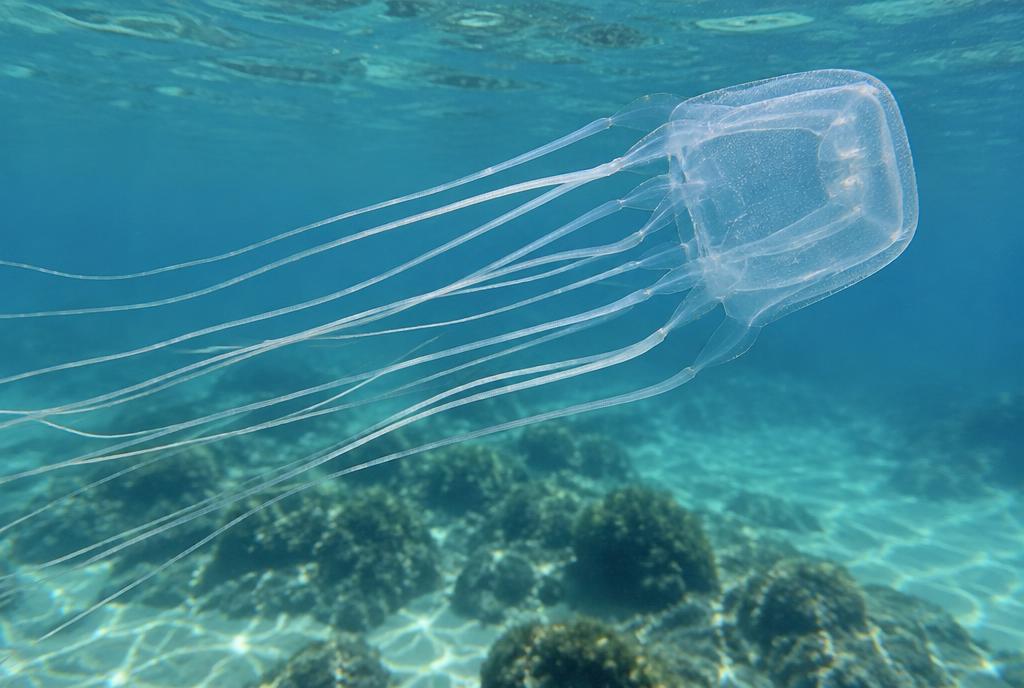 Box Jellyfish (Chironex spp.) found in Phuket, Thailand